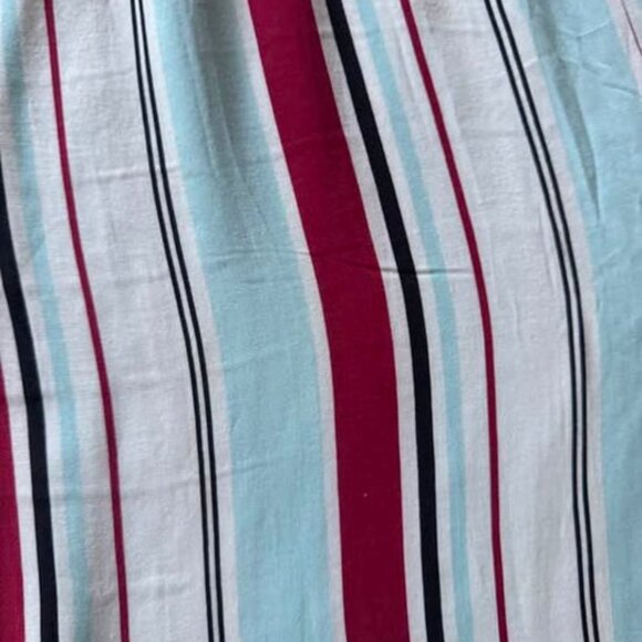 STRAPLESS COLORFUL PINSTRIPE ROMPER - Picture 4 of 5